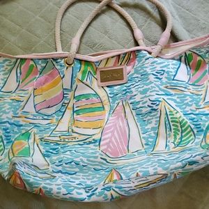 COPY - Lily Pulitzer sail boat tote